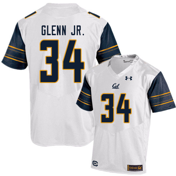 Men #34 Tarik Glenn Jr. Cal Bears UA College Football Jerseys Sale-White - Click Image to Close